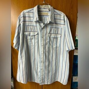 Men’s Bit & Bridle pearl snap shirt size 3X